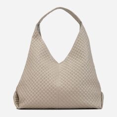 Акція на Сумка хобо жіноча з натуральної шкіри велика Regina Notte Shopper 3949 Капучіно від Rozetka