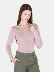Акція на Лонгслів довгий жіночий Colin's CL1072548PRS M Rose Pink від Rozetka