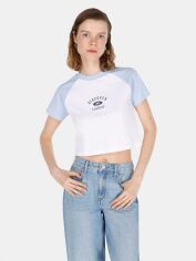 Акція на Футболка бавовняна коротка жіноча Colin's CL1073148WHT XS White від Rozetka