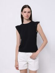 Акція на Футболка бавовняна жіноча Colin's CL1074271BLK M Black від Rozetka