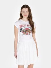 Акція на Футболка бавовняна коротка жіноча Colin's CL1072955WHT XS White від Rozetka