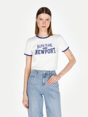 Акція на Футболка бавовняна жіноча Colin's CL1073471WHT XS White від Rozetka
