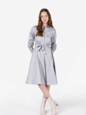 Акція на Сукня-сорочка міді осіння жіноча Colin's CL1071864GRA L Gray від Rozetka
