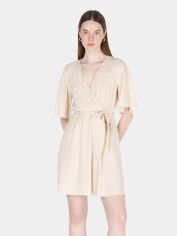 Акція на Сукня на запах коротка літня жіноча Colin's CL1073347LBG L Light Beige від Rozetka