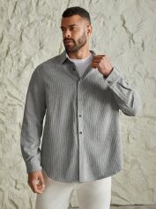 Акція на Сорочка чоловіча SHEIN GD-00138962 3XL Сіра від Rozetka