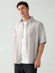 Акція на Сорочка чоловіча SHEIN GD-00129625 L Сіра від Rozetka