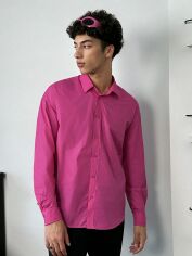 Акція на Сорочка чоловіча SHEIN GD-00121064 2XL Рожева від Rozetka
