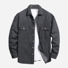 Акція на Сорочка бавовняна чоловіча SHEIN GD-00129830 S Чорна від Rozetka