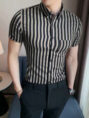 Акція на Футболка довга чоловіча SHEIN GD-00151845 XL Комбінована від Rozetka