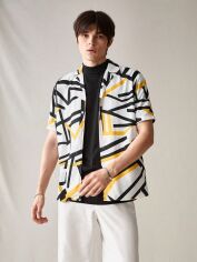 Акція на Сорочка літня чоловіча SHEIN GD-00157838 L Різнобарвна від Rozetka