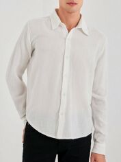 Акція на Сорочка бавовняна чоловіча SHEIN GD-00156937 XL Біла від Rozetka