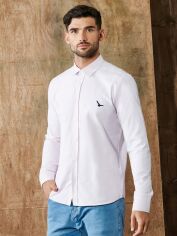 Акція на Сорочка чоловіча SHEIN GD-00164098 2XL Рожева від Rozetka