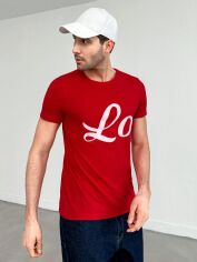 Акція на Футболка бавовняна довга чоловіча SHEIN GD-00142318 L Червона від Rozetka