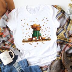 Акція на Футболка бавовняна довга чоловіча Easy Fox love-2 EY00099 XL Біла від Rozetka