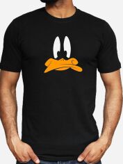 Акція на Футболка бавовняна довга чоловіча Easy Daffy Duck EY00114 2XL Чорна від Rozetka