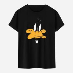 Акція на Футболка бавовняна довга чоловіча Easy Daffy Duck angry EY00113 XL Чорна від Rozetka