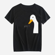 Акція на Футболка бавовняна довга чоловіча Easy Goose asks EY00117 3XL Чорна від Rozetka