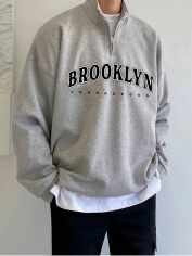 Акція на Толстовка чоловіча SHEIN GD-00129817 L Сіра від Rozetka