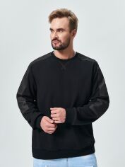 Акція на Світшот чоловічий SHEIN GD-00157872 XL Чорний від Rozetka