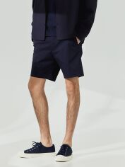 Акція на Шорти бавовняні короткі чоловічі H&M 1127680001c26 32 Темно-сині від Rozetka