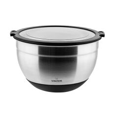 Акція на Миска кухонная с крышкой 2.5 л 20х11.5 см Vinzer 50343 від Podushka