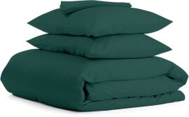 Акція на Комплект постільної білизни Cosas Двоспальний 180х220 см Dark Green Хлопок, Ранфорс від Rozetka