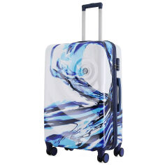 Акція на Чемодан 28 L White-Blue Print T5653-3 Semi Line DAS302331 від Podushka