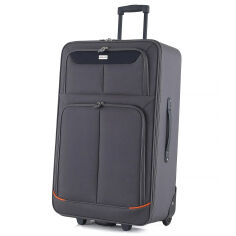 Акція на Чемодан 28 L Grey-Orange Lines T5754-3 Semi Line DAS303344 від Podushka
