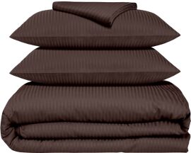 Акція на Комплект постільної білизни Cosas Євро 200х220 Walnut Сатин (StrSatin_26Walnut_El180-Walnut_200) від Rozetka