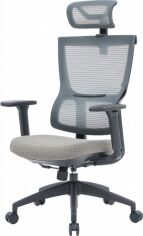 Акція на Крісло офісне OfficePro Elegant OC600-B-DG-DG Black/Dark Gray від Rozetka