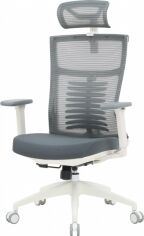 Акція на Крісло офісне OfficePro Balance OC550-W-DG-DG White/Dark Gray від Rozetka