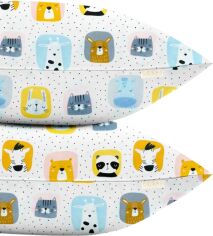 Акція на Набір наволочок Cosas Color Animals Ранфорс 50x70 см x 2 шт (SetPillow_AnimalsColor_50х70) від Rozetka