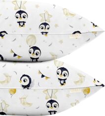 Акція на Набір наволочок Cosas Penguins Ранфорс 50x70 см x 2 шт (SetPillow_PenguinsWhite_50х70) від Rozetka