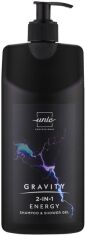 Акція на Шампунь UNIC Gravity Energy 2 In 1 Shampoo & Shower Gel 1000 мл від Rozetka