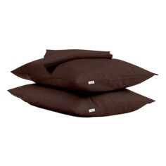 Акція на Простирадло Cosas Set Brown 220х240 + Наволочка 70х70 2 шт. від Rozetka