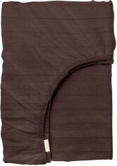 Акція на Простирадло на резинці Cosas Сатін Walnut Шоколад 180х200+20 см від Rozetka