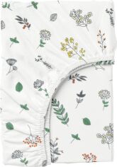 Акція на Простирадло на резинці Cosas Wildflowers Grey Полуторне 140 x 200 + 20 см Ранфорс від Rozetka
