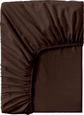 Акція на Простирадло на резинці Cosas Brown Односпальне 90 x 190 + 25 см Сатин від Rozetka