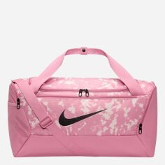 Акція на Спортивна сумка жіноча тканинна Nike Nk Brsla S Duff - 9.5 Aop Sp25 HJ8252-699 Рожева від Rozetka