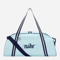 Акція на Спортивна сумка жіноча Nike W Nk Gym Club - Retro DH6863-474 Блакитна від Rozetka