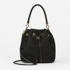Акція на Сумка крос-боді жіноча маленька Victoria's Secret 673569081 Чорна від Rozetka