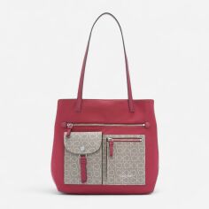 Акція на Сумка шопер жіноча Calvin Klein 414623599 Бордова від Rozetka