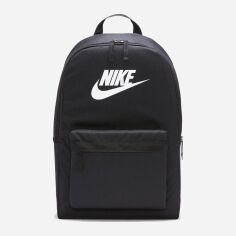 Акція на Рюкзак спортивний тканинний 25 л вміщує формат А4 Nike Nk Heritage Bkpk DC4244-010 Чорний від Rozetka