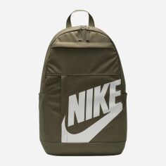 Акція на Рюкзак спортивний тканинний 21 л вміщує формат А4 Nike Nk Elmntl Bkpk - Hbr DD0559-222 Темно-зелений від Rozetka
