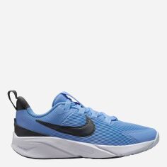 Акція на Дитячі кросівки для хлопчика Nike Star Runner 4 Nn (Ps) DX7614-408 33.5 Блакитні від Rozetka