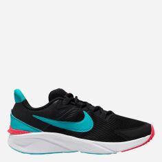 Акція на Підліткові кросівки для хлопчика Nike Star Runner 4 Nn (Gs) DX7615-009 37.5 Чорні від Rozetka