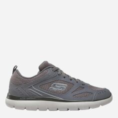 Акція на Чоловічі кросівки Skechers 52812-CHAR 41.5 Сірі від Rozetka