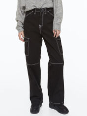 Акція на Джинси Карго жіночі H&M 1107358001c26 32 Чорні від Rozetka