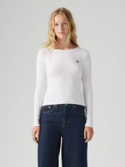 Акція на Лонгслів довгий жіночий Levi`s 264161838 XL Білий від Rozetka
