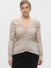 Акція на Лонгслів жіночий H&M 923353001c26 XL Бежевий від Rozetka